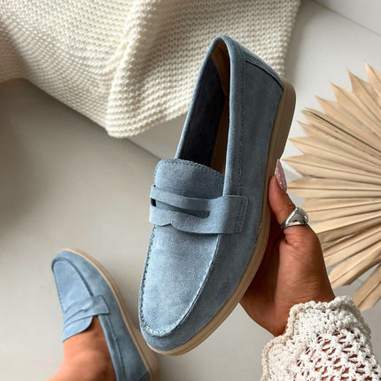 Womens Moccasins Made Of Soft Eco Suede With Classic Cut For Everyday Wear - Très Elite