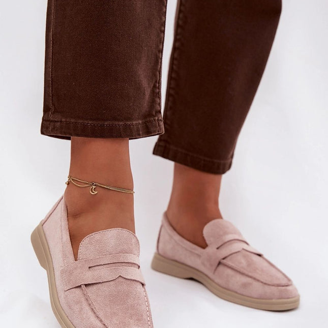Womens Moccasins Made Of Soft Eco Suede With Classic Cut For Everyday Wear - Très Elite