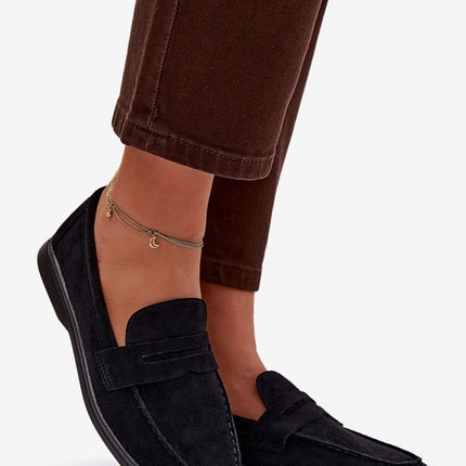 Womens Moccasins Made Of Soft Eco Suede With Classic Cut For Everyday Wear - Très Elite