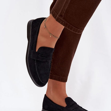 Womens Moccasins Made Of Soft Eco Suede With Classic Cut For Everyday Wear - Très Elite