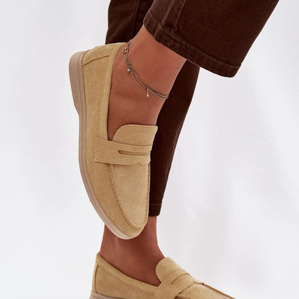Womens Moccasins Made Of Soft Eco Suede With Classic Cut For Everyday Wear - Très Elite
