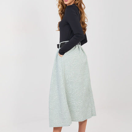 Decora Flared Midi Skirt For Women With Elastic Waistband Elegant Comfort - Très Elite
