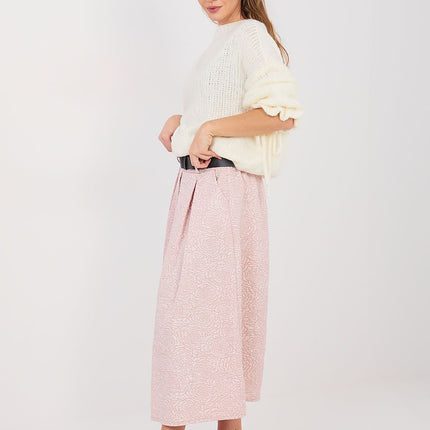 Decora Flared Midi Skirt For Women With Elastic Waistband Elegant Comfort - Très Elite