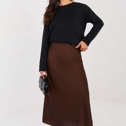 Womens Casual Sweatshirt Model 224326 With Long Sleeves And Round Neckline - Très Elite