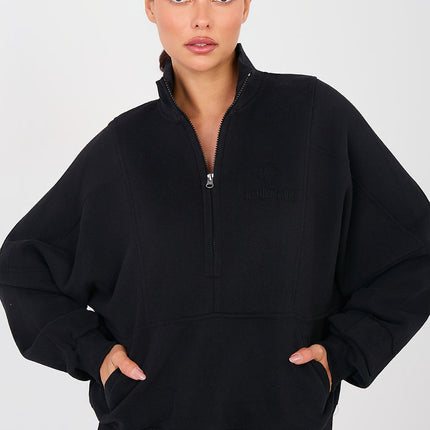 Stylish Womens Minimalist Sweatshirt Standard Length With Long Sleeves - Très Elite