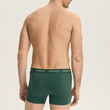 Two Pack Men's Boxers Set With Printed And Solid Fabric - Très Elite