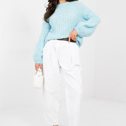 Elegant Casual Womens Jumper Sweater Model 224369 Crew Neck Long Sleeve - Très Elite