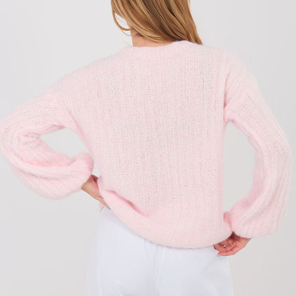 Elegant Womens Jumper 224372 Loose Fit Round Neck Long Sleeve Sweater - Très Elite