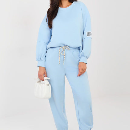 Casual Tracksuit Set With Long Sleeve Round Neck Sweatshirt For Everyday Wear - Très Elite