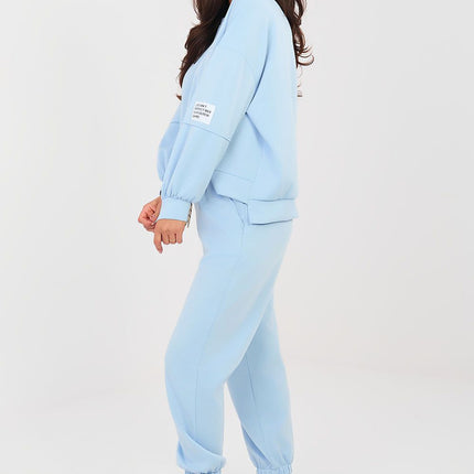 Casual Tracksuit Set With Long Sleeve Round Neck Sweatshirt For Everyday Wear - Très Elite
