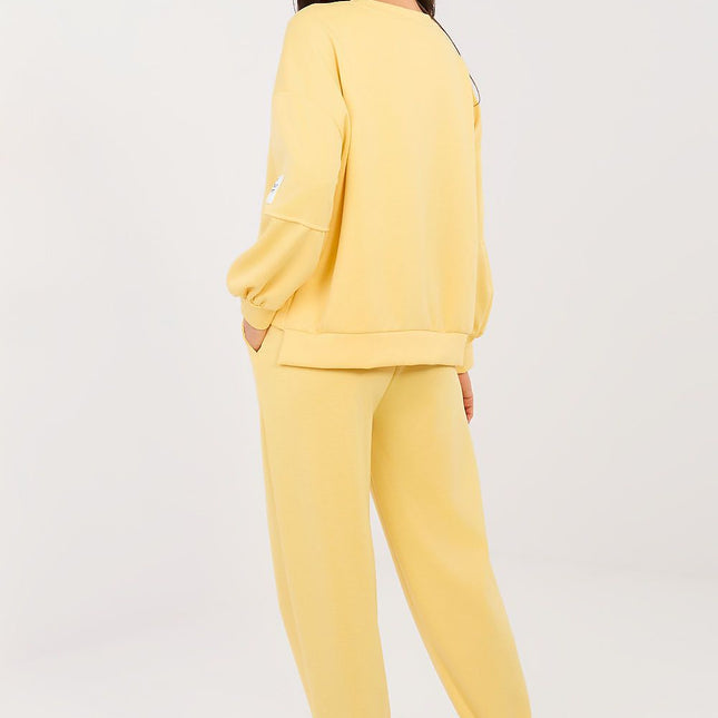 Casual Tracksuit Set 224377 With Round Neck Sweatshirt For Everyday Wear - Très Elite