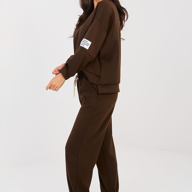 Casual Tracksuit Set With Long Sleeve Round Neck Sweatshirt Model 224378 - Très Elite