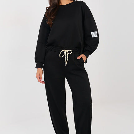Cozy Casual Sweat Suit Set With Long Sleeve Top For Everyday Wear - Très Elite