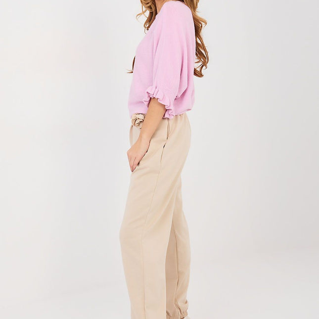Elegant Tracksuit Trousers Jogger Pants With Ribbed Cuffs Versatile Everyday Use - Très Elite