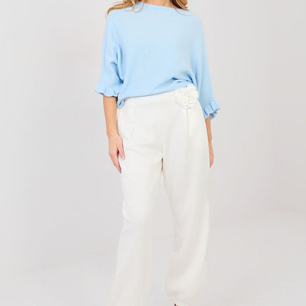 Elegant Tracksuit Trousers Jogger Pants With Ribbed Cuffs For Modern Silhouette - Très Elite