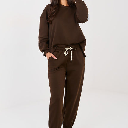 Casual Tracksuit Set With Long Sleeve Round Neck Sweatshirt Model 224378 - Très Elite