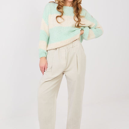 Corduroy Carrot Trousers Model 224386 For Everyday And Work Wear - Très Elite