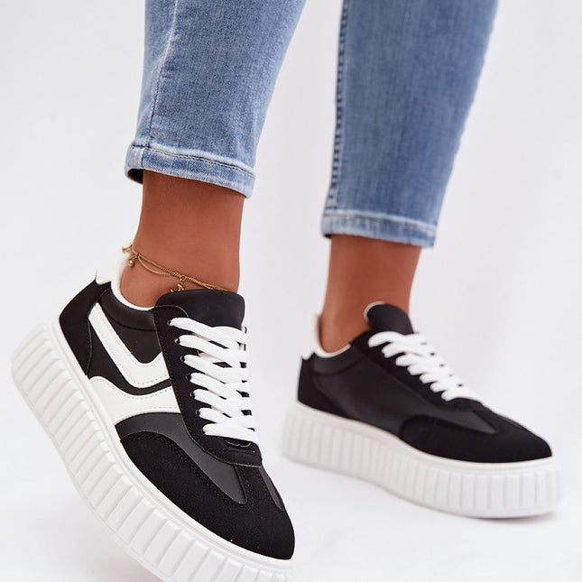 Eco Suede Platform Sneakers With All Day Comfort And Style - Très Elite