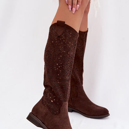 Step in Style Open-Work Professional Boots with Comfort Insoles