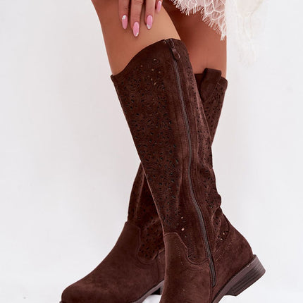 Step in Style Open-Work Professional Boots with Comfort Insoles