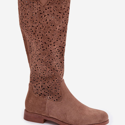 Step in Style Open-Work Professional Boots with Comfort Insoles