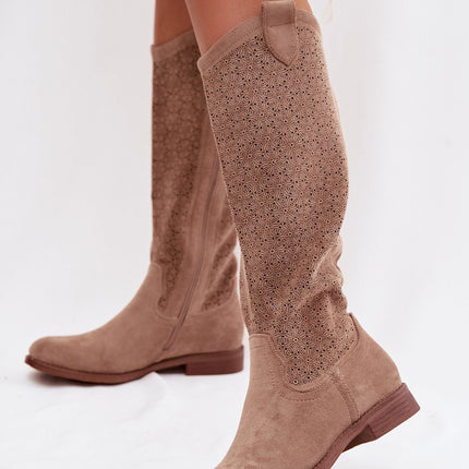 Step in Style Open-Work Professional Boots with Breathable Design