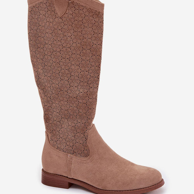 Step in Style Open-Work Professional Boots with Breathable Design