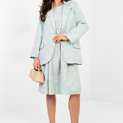 Rue Paris Women's Professional Tailored Jacket with Pockets and Lining