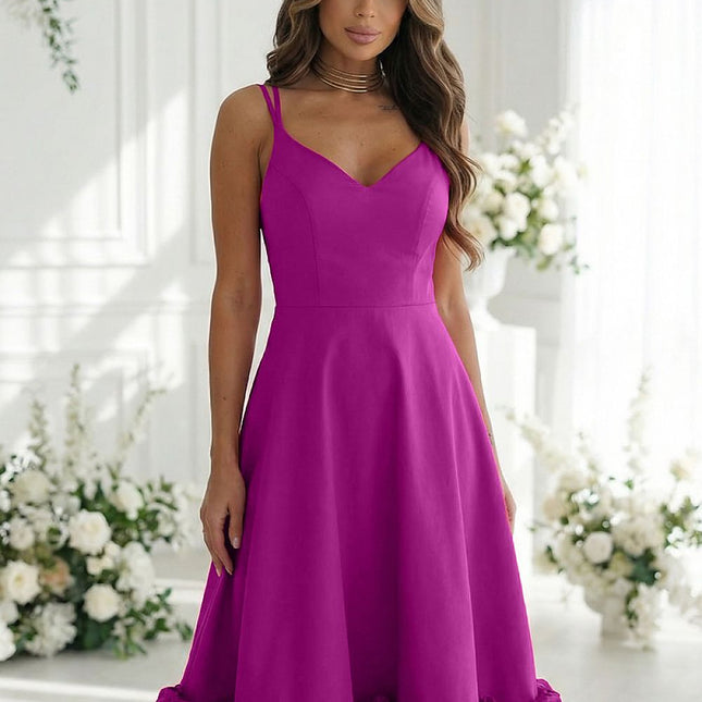 Bicotone Elegant Cocktail Dress - Sleeveless & Flattering Fit