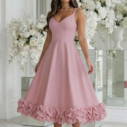 Bicotone Elegant Cocktail Dress - Sleeveless & Flattering Fit