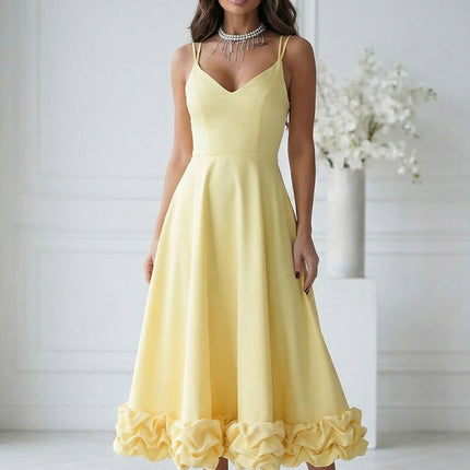 Bicotone Elegant Cocktail Dress - Sleeveless & Flattering Fit