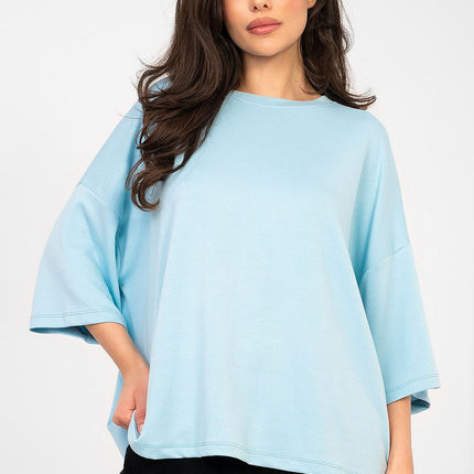 Rue Paris Elegant Professional Blouse with Long Sleeves and Soft Fabri