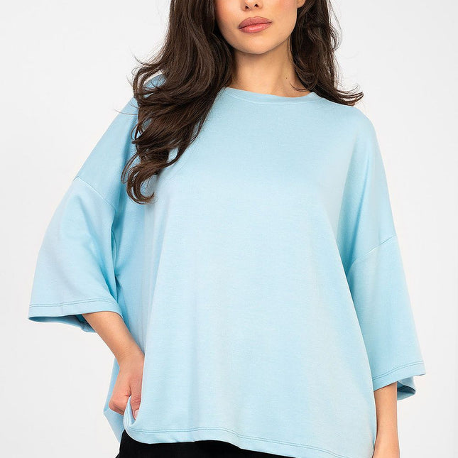 Rue Paris Elegant Professional Blouse with Long Sleeves and Soft Fabri