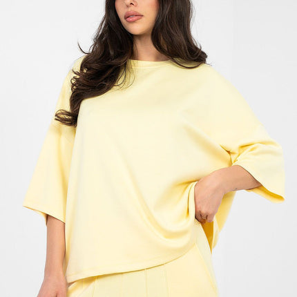 Rue Paris Elegant Professional Blouse with Long Sleeves and Soft Fabri