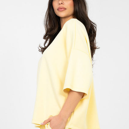 Rue Paris Elegant Professional Blouse with Long Sleeves and Soft Fabri