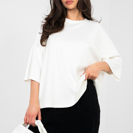 Rue Paris Elegant Professional Blouse with Long Sleeves and Soft Fabri