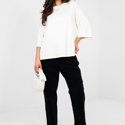 Rue Paris Elegant Professional Blouse with Long Sleeves and Soft Fabri