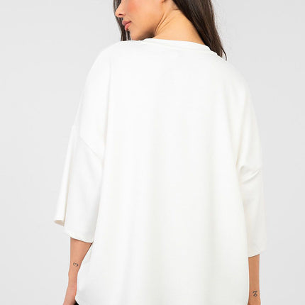 Rue Paris Elegant Professional Blouse with Long Sleeves and Soft Fabri