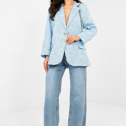 Rue Paris Women's Professional Tailored Jacket with Pockets and Lining