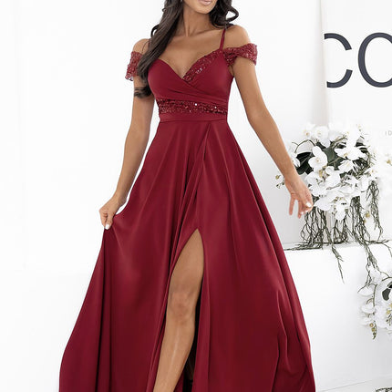 With You Elegant Long Dress with Sleeves and Pockets - Professional St