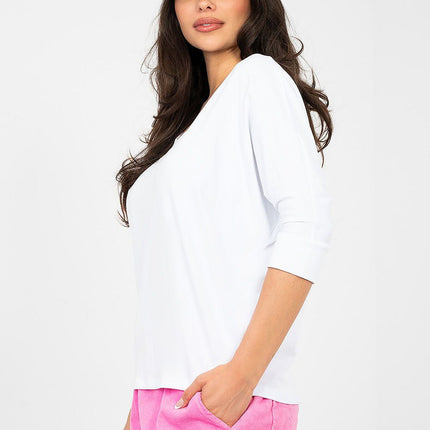 Rue Paris Women's Professional Blouse - Elegant Design, Comfortable Fi