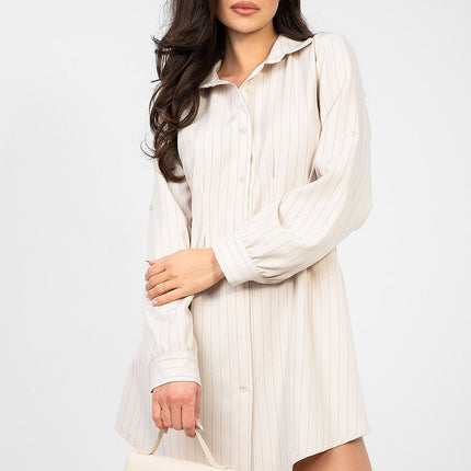Rue Paris Elegant Daydress with Pockets and Short Sleeves