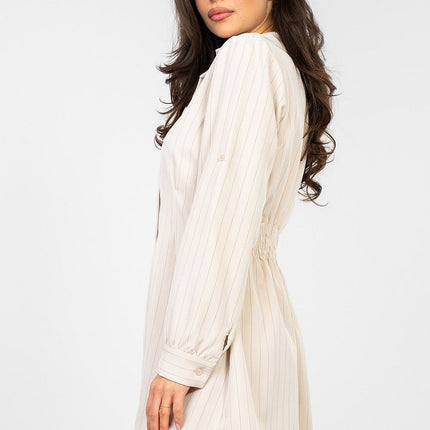Rue Paris Elegant Daydress with Pockets and Short Sleeves