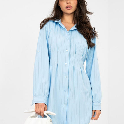 Rue Paris Elegant Daydress with Pockets and Short Sleeves
