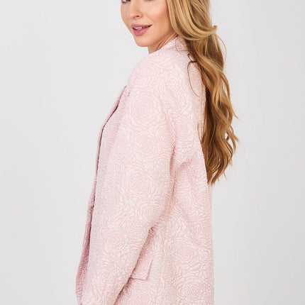 Rue Paris Women's Professional Tailored Jacket with Pockets and Lining