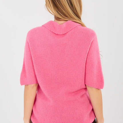 Italy Moda Professional Short Sleeve Sweater - Lightweight & Stylish