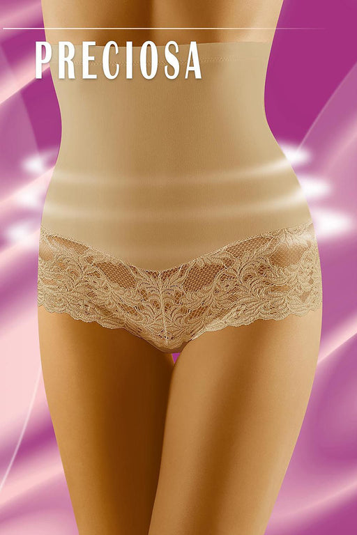Seductive Lace-Trimmed High-Waist Shaping Panties by Wolbar