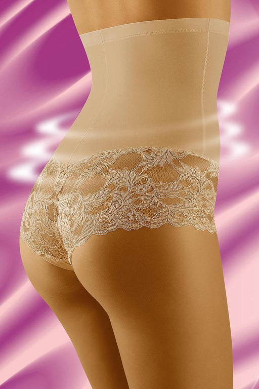 Seductive Lace-Trimmed High-Waist Shaping Panties by Wolbar