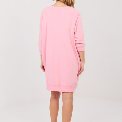 Daydress Knee Length Sweatshirt Dress With Pockets For Everyday Casual Style - Très Elite
