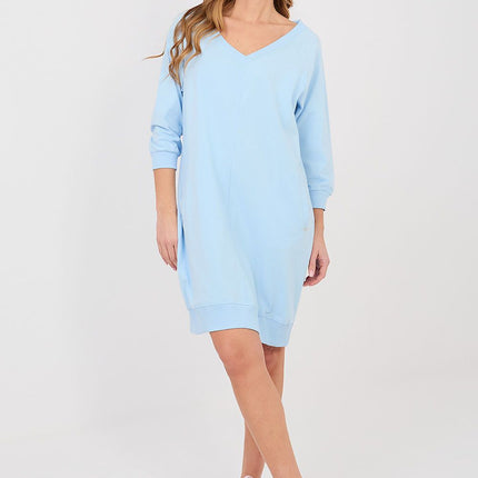 Daydress Knee Length Sweatshirt Dress With Pockets For Everyday Casual Style - Très Elite
